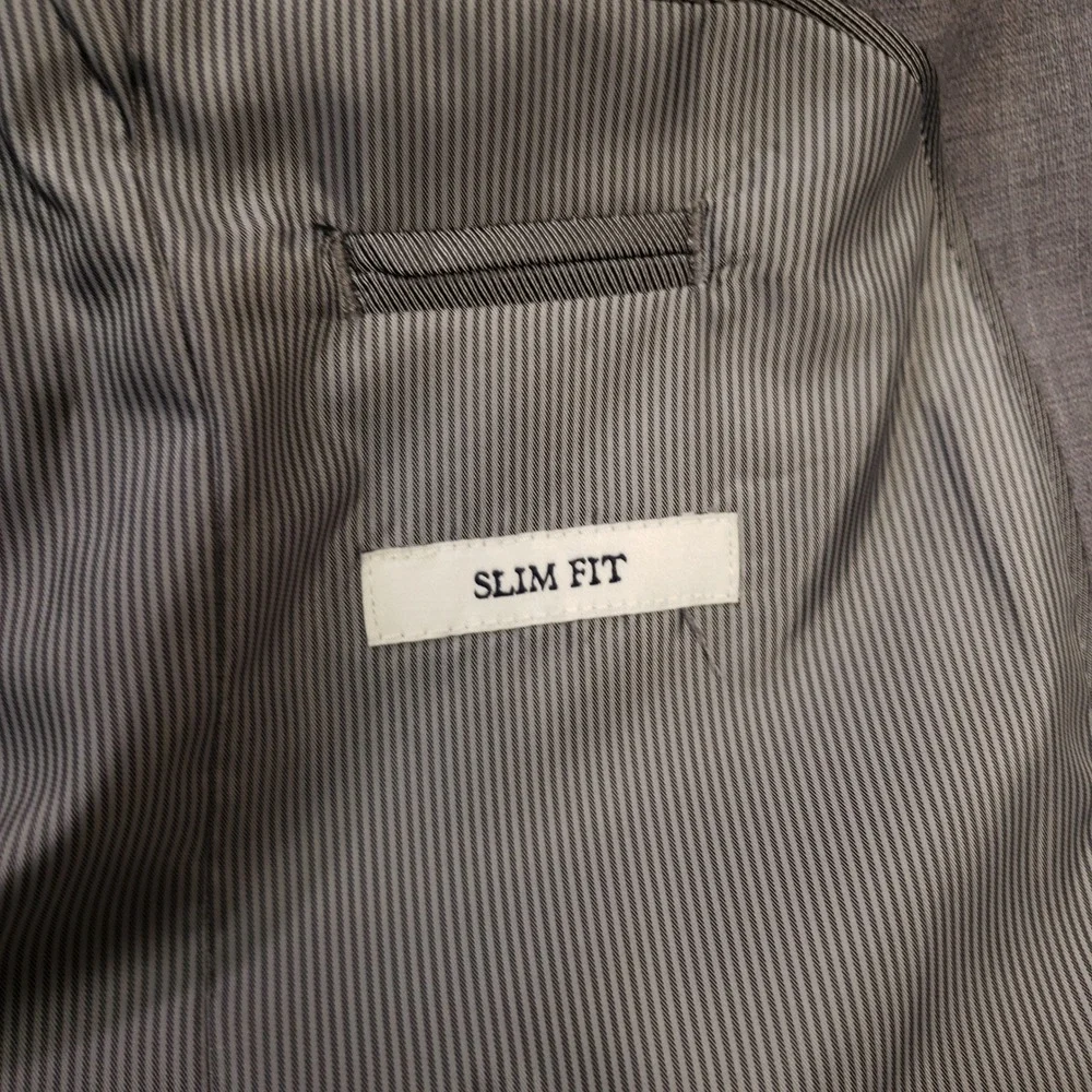 Jos. A. Bank Suit Jacket Mens 36R Gray Slim Fit 100% Wool Blazer 1905 Collection